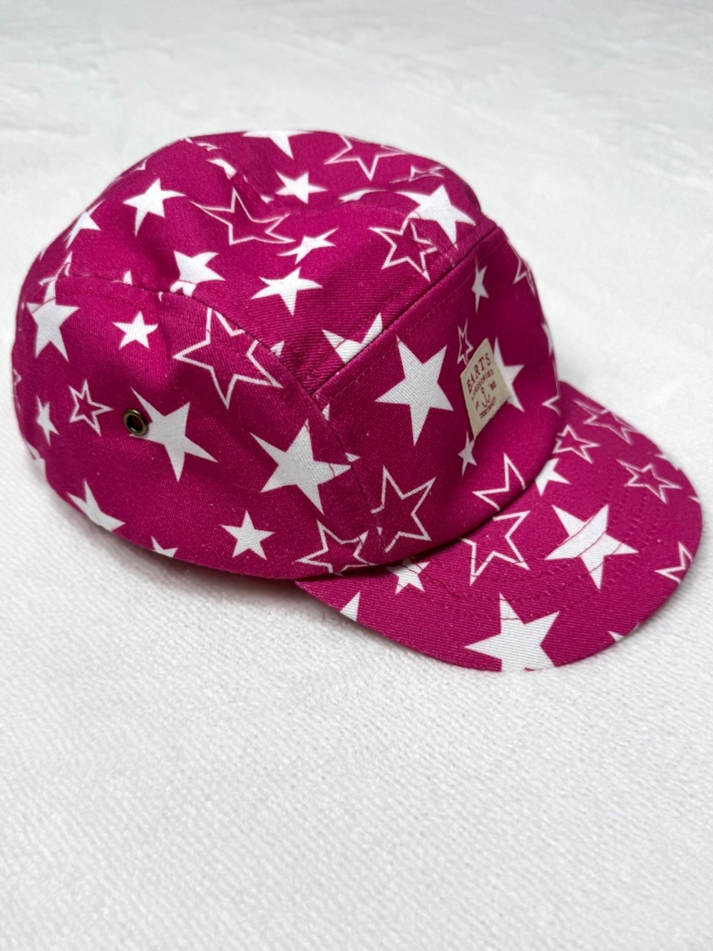 NWT Barts Kids Cap in Candy Pink with Stars, Adjustable Size 53 (4 and up)